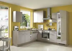 Choose the color of the kitchen set for a small kitchen photo