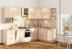 Choose the color of the kitchen set for a small kitchen photo