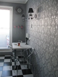 Kitchen walls in Khrushchev-era finishing options photo