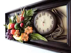 Kitchen wall clock design photo