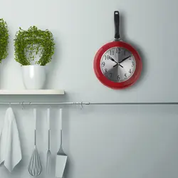 Kitchen wall clock design photo