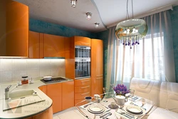 Design of standard apartments, kitchen interior photos