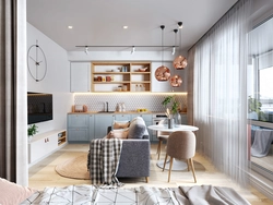 Small living room kitchens in a modern style photo