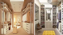 Interior Design Of A Dressing Room In An Apartment