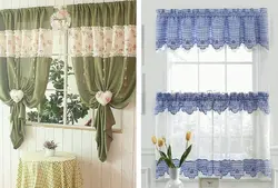 Sewing curtains patterns photo for the kitchen