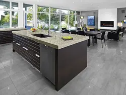 Floor Tiles Living Room Kitchen Design
