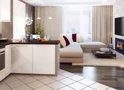 Floor Tiles Living Room Kitchen Design
