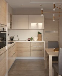 Kitchen interior white milky