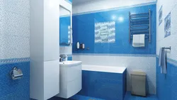 Daxili vanna otağı üçün mavi plitələr