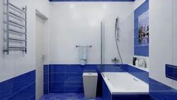Blue Tiles For Bathroom Design Photo