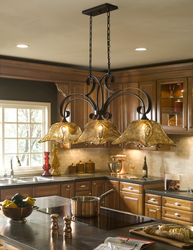 Show photos of chandeliers for the kitchen