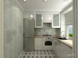 Kitchen design in a panel house for a one-room apartment