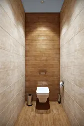 Інтэр'ер туалета маленькага фота ў кватэры паасобны ад ванны