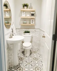 Interior Of A Small Toilet Photo In An Apartment Separate From The Bathtub