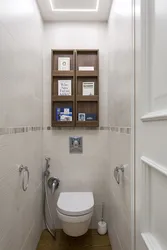 Interior of a small toilet photo in an apartment separate from the bathtub