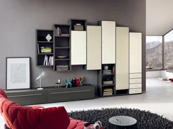 Гостиная мебель в современном стиле со шкафом для одежды фото