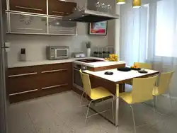 Kitchen 11 sq m with window design