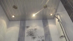 Photo of suspended ceilings in the bathroom Khrushchev