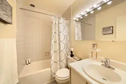 Bathroom design without wall tiles