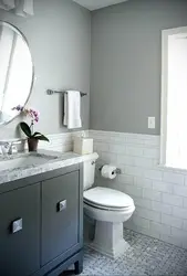 Дизайн ванной без плитки на стенах