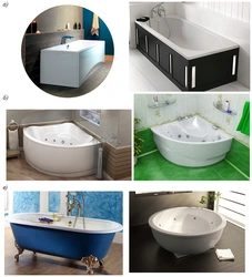 Разновидности ванн фото и размеры