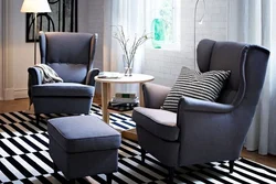 Modern soft armchairs for the living room photo