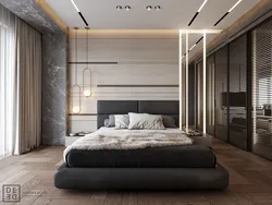 Stylish bedrooms in a modern style photo