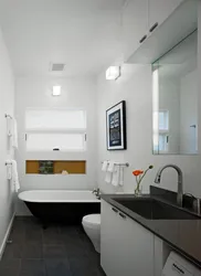 Доўгая ванна з туалетам дызайн