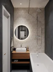 Дызайн прастакутнай ванны ў доме
