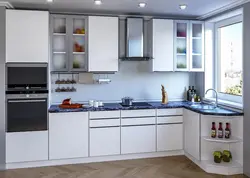 Built-in kitchen units for a small kitchen corner photo