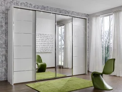 Bedroom wardrobe design with mirror