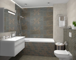 Ceramic tile design for bathrooms