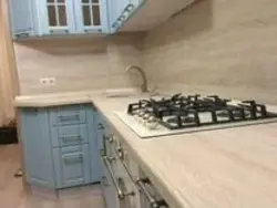 Corsica Oak Countertop In The Kitchen Interior