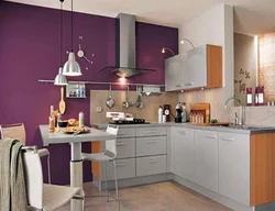 Selection of kitchen colors in the interior