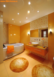 Bathroom in warm colors design photo