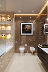 Bathroom in warm colors design photo