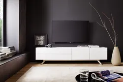 Hanging cabinet in the living room interior