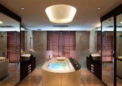 Пәтерде джакузи дизайны бар ванна