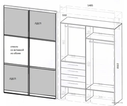 Встроенный шкаф в прихожую своими руками чертежи и схемы фото