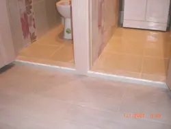 Threshold in the bathroom photo
