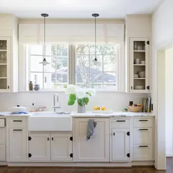 Kitchen With A Large Window In The Middle Design