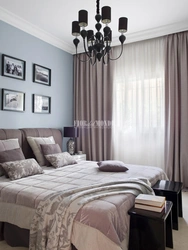 Colors Of Curtains For The Bedroom In The Interior Photo