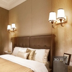 Modern wall sconces for the bedroom photo in the interior
