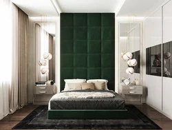 Спальни С Зеленой Кроватью Дизайн