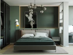 Bedrooms with green bed design