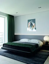 Спальні з зялёным ложкам дызайн