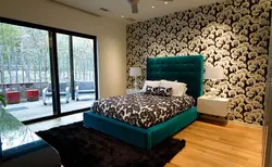 Спальни с зеленой кроватью дизайн