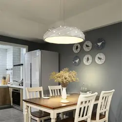 Кухня светильники над столом дизайн фото