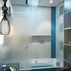 Bathroom Design With Shower And Curtain