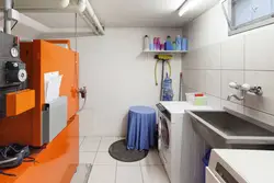 Bathroom design with boiler room